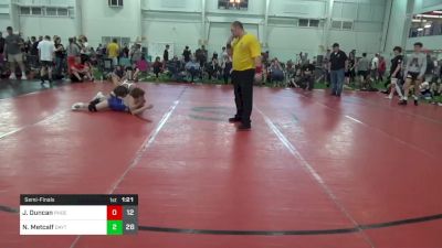 133 lbs Semifinal - Josh Duncan, Phoenix W.C. vs Nathan Metcalf, Dayton Bandits - Black