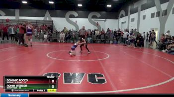 55 lbs Round 1 (8 Team) - Ronin Webber, Beast Mode vs Dominic Rocco, Indiana Outlaws
