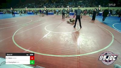 105 lbs Quarterfinal - Cayson Rohr, Dodge City vs Joshua Compton, Keystone Wrestling Club