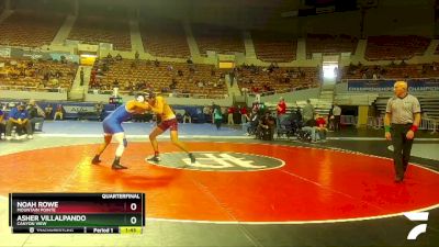 D2-175 lbs Quarterfinal - Asher Villalpando, Canyon View vs Noah Rowe, Mountain Pointe