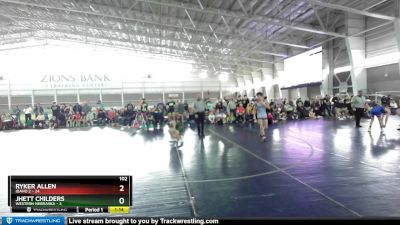 102 lbs Quarters & Wb (16 Team) - Ryker Allen, Idaho 2 vs Jhett Childers, Western Nebraska