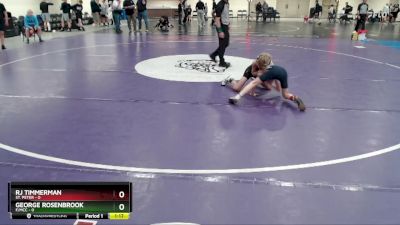 85 lbs Round 2 (3 Team) - RJ Timmerman, St. Peter vs George Rosenbrook, F/MCC