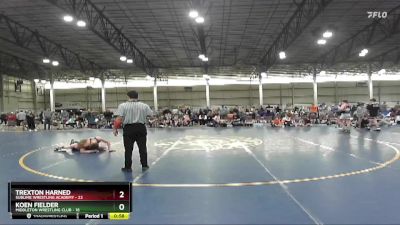 130 lbs Quarterfinals (8 Team) - Trexton Harned, Sublime Wrestling Academy vs Koen Fielder, Middleton Wrestling Club