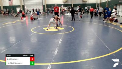 67-83 lbs Round 3 - Maddie Matthiessen, Hawks Wrestling Club vs Kynley Allington, Southern Wrestling Club