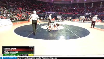 1A 182 lbs Cons. Round 3 - Hunter Eastin, Tolono (Unity) vs Foley Calcagno, Elmhurst (IC Catholic)