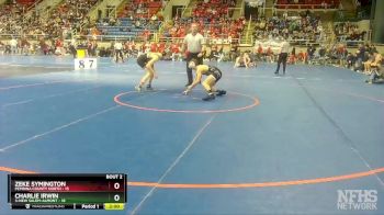 120 lbs Quarterfinals (8 Team) - Charlie Irwin, 3-New Salem-Almont vs Zeke Symington, Pembina County North