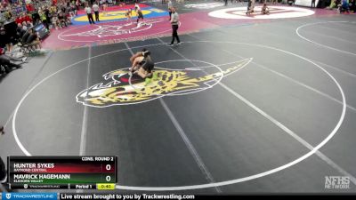 Cons. Round 2 - Mavrick Hagemann, Elkhorn Valley vs Hunter Sykes, Raymond Central