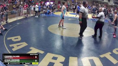 157 lbs Round 1 - Cooper Culver, Durham Elite vs Kyson Kroeger, Granite Wrestling Club