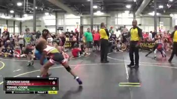 92 lbs Quarterfinals (8 Team) - Jeramiah Hayes, American Gladiators-Red vs Terriel Cooke, Backyard Brawlers