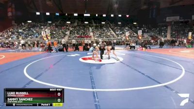 4A-106 lbs Quarterfinal - Sammy Sanchez, Cheyenne East vs Luke Russell, Natrona County