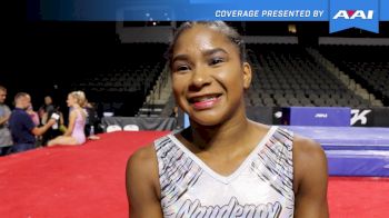 Jordan Chiles On Returning To Competition & Upgrades - 2017 U.S. Classic Podium Training