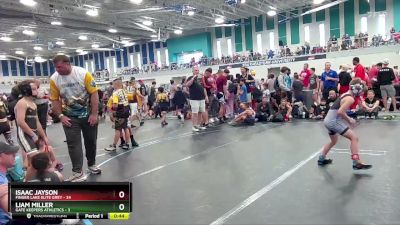 68 lbs Round 4 (10 Team) - Liam Miller, Gate Keepers Athletics vs Isaac Jayson, Finger Lake Elite Grey