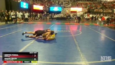 AA - 103 lbs Cons. Round 1 - Griffin Fosdal, Bozeman vs Mason Eblen, Helena Capital