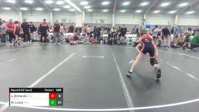 96 lbs Round 8 (10 Team) - Luke Richards, Wolfpack WC vs Mason Lyons, River City Wrestling