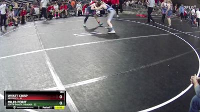 130 lbs Round 5 (6 Team) - Wyatt Crisp, Kentucky vs Miles Point, South Dakota Thunder