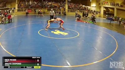 113 lbs Cons. Round 3 - Nick McGee, Reno vs Dikota Diamond, Galena