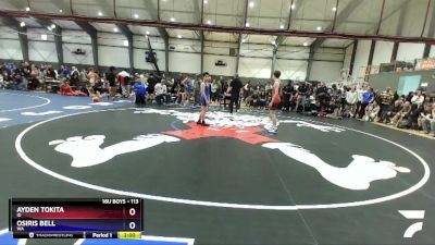 113 lbs Champ. Round 2 - Ayden Tokita, ID vs Osiris Bell, WA