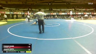 174 lbs Placement (16 Team) - Chance Babb, Alvernia vs Ganon Smith, Elizabethtown College