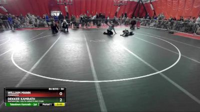 56 lbs Semifinal - William Mann, Minnesota vs Dekker Kamrath, Waterford Youth Wrestling Club