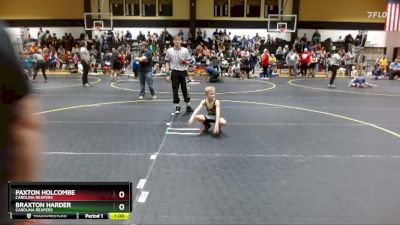 55 lbs Round 1 - Paxton Holcombe, Carolina Reapers vs Braxton Harder, Carolina Reapers