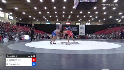 70 kg Consi Of 32 #1 - Andrew Sansburn, Colorado Mesa Wrestling Club vs Ben Freeman, Bulls Wrestling Club