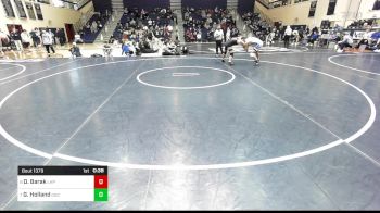 172 lbs 7th Place - Omer Barak, Lake Highland Prep vs Gunner Holland, Osceola High School