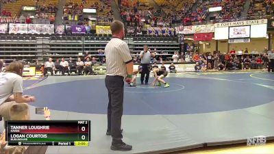 113 lbs Semifinal - Logan Courtois, Burlingame vs Tanner Loughrie, Haven