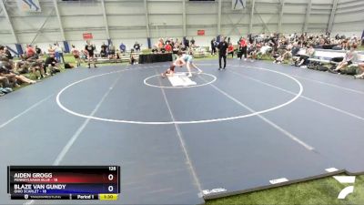 126 lbs Placement Matches (16 Team) - Aiden Grogg, Pennsylvania Blue vs Blaze Van Gundy, Ohio Scarlet