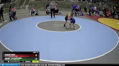 53 lbs Cons. Round 4 - Henry Schaffner, Whiskey Hill Wrestling vs Jaxon Kish, Scappoose Mat Club