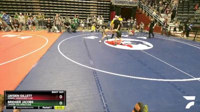 67 lbs Cons. Round 4 - Bridger Jacobs, Lander USA Wrestling vs Jayden Gillett, Powell Wrestling Club