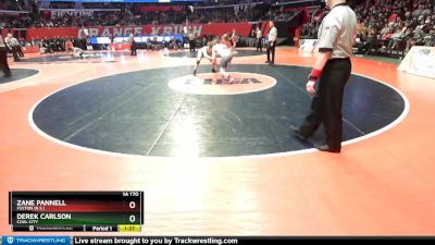 1A 170 lbs Cons. Round 3 - Derek Carlson, Coal City vs Zane Pannell, Fulton (H.S.)