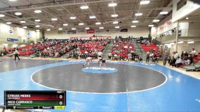 157 lbs Quarterfinal - Cyruss Meeks, CSU-Pueblo vs Nico Carrasco, Adams State