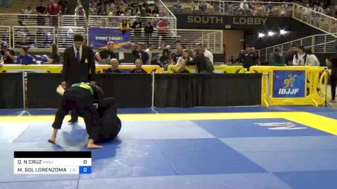 QUERUVIN N CRUZ vs MARIA SOL LORENZOMARIA SOL LOREN 2024 Pan Jiu Jitsu IBJJF Championship