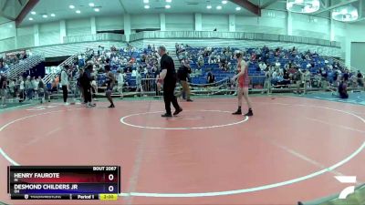 120 lbs Champ. Round 2 - Henry Faurote, IN vs Desmond Childers Jr, OH