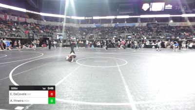 55 lbs Consi Of 4 - Eli DeCavele, East Kansas Eagles vs Alonzo Jr Pineiro, Iron Knights