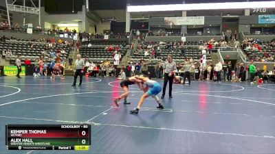 80 lbs Quarterfinal - Kemper Thomas, Victory vs Alex Hall, Greater Heights Wrestling