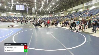 66 lbs Quarterfinal - Avery Anderson, Bear Cave WC vs Asa Mann, Black Fox Wr Acd