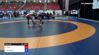 74 kg Rnd Of 32 - Steven Pami, Sunkist Kids Wrestling Club vs Daniel Ownbey, Greensboro RTC