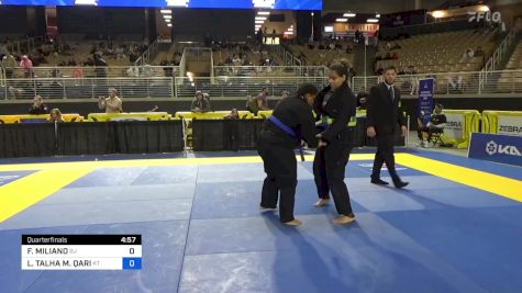 FRANCIS MILIANO vs LINA TALHA M. QARI 2024 Pan Jiu Jitsu IBJJF Championship