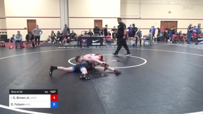 48 kg Rnd Of 32 - Daniel Brown Jr., Howe Wrestling School, LLC vs Daxton Folsom, Missouri