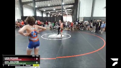 102 lbs Round 1 - Leon Richard, Peninsula Wrestling Club vs Kayl Holcomb, Team Aggression Wrestling Club