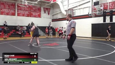 285 lbs Cons. Round 3 - Noah Case, Marion vs Wes Devaney, West Delaware, Manchester