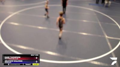 70 lbs Round 1 - Gage Thompson, Peak Wrestling Club vs Grayson Kallman, Minnesota