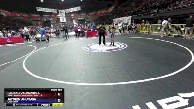 77 lbs Cons. Round 3 - Landon Valenzuela, Vasky BrosPitman Wrestling Club vs Jaydeen Ahumada, California