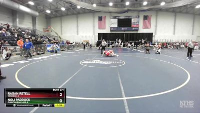 126 lbs Semifinal - Ragan Retell, Tamarac-2 vs Noli Paddock, Chautauqua Lake-6