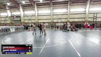 132 lbs Quarterfinal - Julian Macias, AZ vs Manuel Saldate, NV