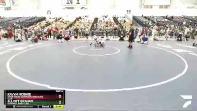 110 lbs Cons. Round 2 - Kavyn McGhee, Grain House Grapplers Wrestling Club vs Elliott Graham, Gowanda Wrestling