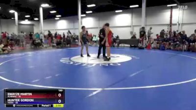 130 lbs Round 4 (6 Team) - Swayze Martin, Alabama vs Hunter Gordon, Texas