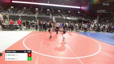 82 lbs Quarterfinal - Davien Martinez, Pomona Elite vs Braxton Marcotte, Casper WC