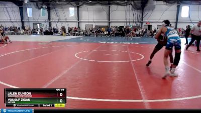 Elite 125 lbs Cons. Round 2 - Jalen Dunson, Wisconsin-Whitewater vs Yousuf Zigan, Luther